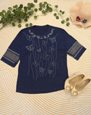 بلوز زنانه آستین کوتاه جنس ویسکوز