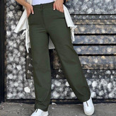 شلوار زنانه نیم بگ کتان