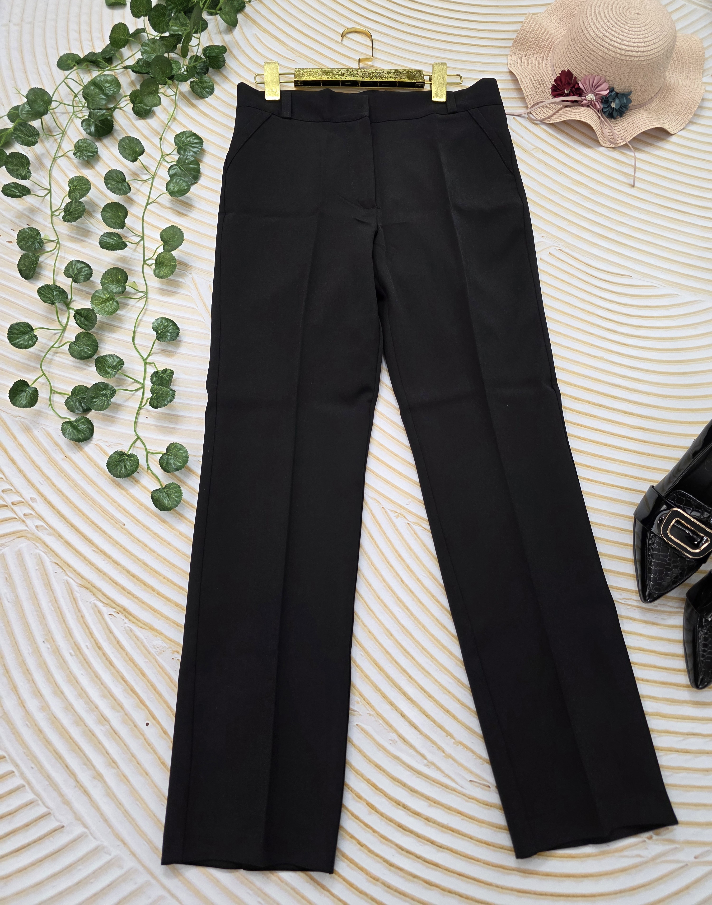 شلوار مازراتی راسته مشکی زنانه