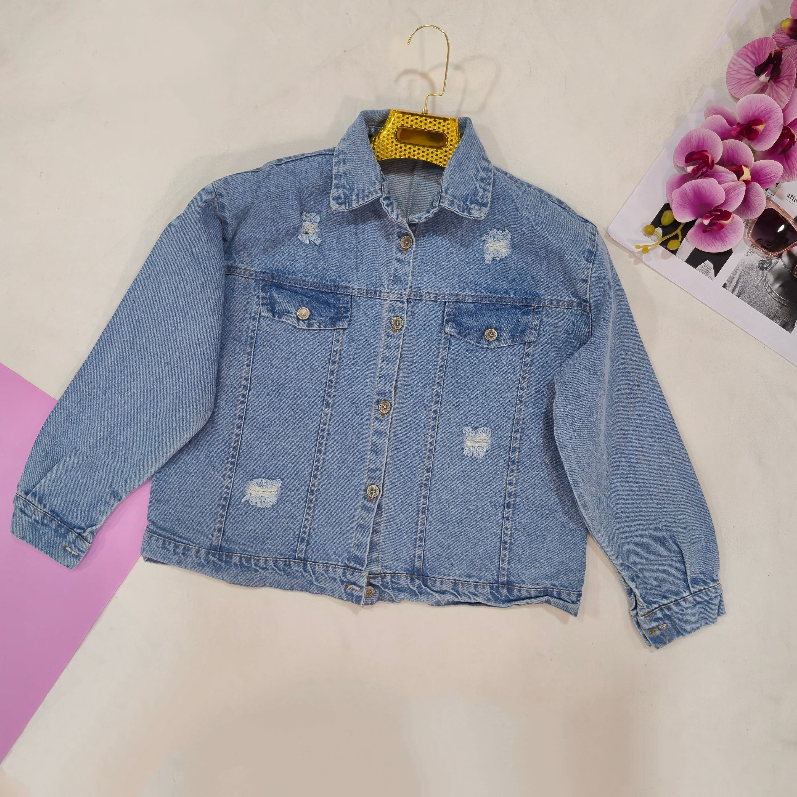 قیمت کت زنانه جین رنگ آبی